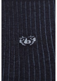 Resim Bisse Siyah Polyester Desenli Bambu Uzun Çorap Crbmb23y104 99-8 Siyah - Gri 
