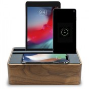 Resim Alldock Wireless Kablosuz Şarj Standı - Ceviz/Siyah 