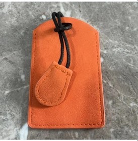 Resim Chuangyinshop Yüksek Kaliteli Turuncu Araba Anahtarlığı Kart Kılıfı Tam Koruma Ceket 