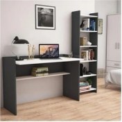 Resim Bimossa Mahpeyker Kitaplık ve Çalışma Masası 