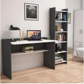 Resim Bimossa Mahpeyker Kitaplık ve Çalışma Masası 