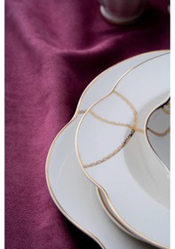 Resim Acar Noemi 6 Kişilik 29 Parça Porselen Yemek Takımı Beyaz 