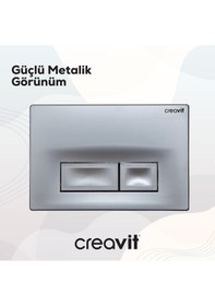 Resim Creavit Ore Mat Gri Boyalı Kumanda Paneli GP3002.00 Gri 