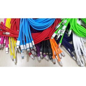 Resim Rewel Silikonlu Micro Usb Renkli Hızlı Şarj Kablosu 