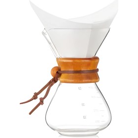 Resim Kahve Filtresi- Kâğıt Cam Kahve Demleme Beyaz 