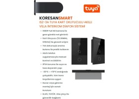 Resim Koresan Tuya ISZ-3A Kart Okuyuculu Akıllı Villa Interkom Diafon Sistemi 