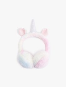 Resim Kız Çocuk Unicorn Detaylı Peluş Kulaklık 
