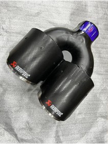 Resim Akrapovic (YERLİ) 110 Içi Krom Sol Çiftli L (GENİŞLİK-11CM) 