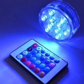 Resim Su Geçirmez Kumandalı Renk Değiştiren Rgb Su Altı LED Lamba Spot 