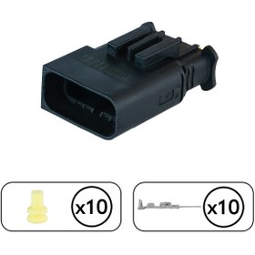 Resim TE Connectivity Peugeot Far Soketi Dişi 10 Pin Kablosuz 
