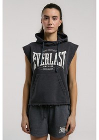 Resim Everlast Authentic Boxing Wmn Oversize Antrasit Kadın Kolsuz Sweatshirt Antrasit 