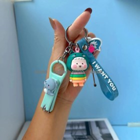 Resim Silver1 Ejderha Kedi Uyan Aslan Servet Kedi Sevimli Anahtarlık Kaplan Küçük Kolye Ejderha Bebek Karikatür Çanta Çekicilik Anahtarlık (Yurt Dışından) 