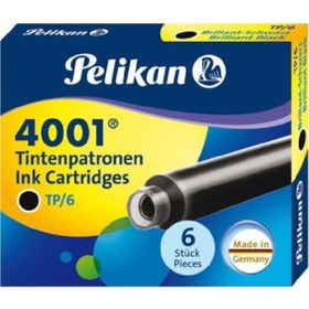 Resim Pelikan Dolma Kalem Tüpü 6 Lı Siyah 4001-301218 