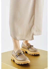 Resim Valmenti Zeta Kadın Vizon Hakiki Deri Loafer Ayakkabı 33 1020-t Bn Ayk Y23 Vizon 