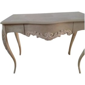 Resim Dresuar Bombe Çekmece Ahşap Kayın Oymalı Lükens Aslan Ayak Itina Ahşap 