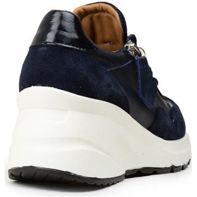 Resim Deery Kadın Hakiki Süet Lacivert Dolgu Topuk Sneaker - M9147zlcvc01 