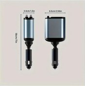 Resim Wangxi 120w Hizli Katlanir Araba Sarj Cihazi 2 Usb Type-c Kablolu Wgs X11 Black 