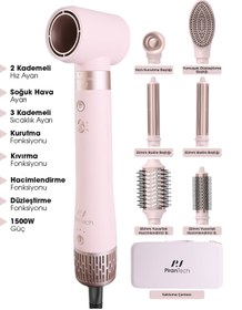 Resim PiranTech Ks-611 Airbreeze 6 Başlıklı Saç Şekillendirme Ve Kurutma Seti - Bukle, Hacim, Hızlı Kurutma 