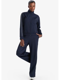 Resim Defacto Defactofit Slim Fit Dar Kesim Dik Yaka İçi Yumuşak Tüylü Fermuarlı Hırka F3844ax25aunv253 Lacivert 
