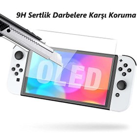 Resim Engo Nintendo Switch OLED 7 inç Oyun Konsolu Mat Ekran Koruyucu 