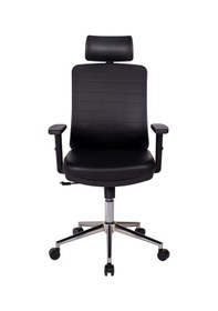 Resim Ofisbazaar Up Deri Yönetici Koltuğu Ergonomik Ve Modern Tasarım Martin 01- Siyah Deri Siyah 