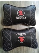 Resim Skoda Logolu Araç Boyunluk Boyun Yastığı 
