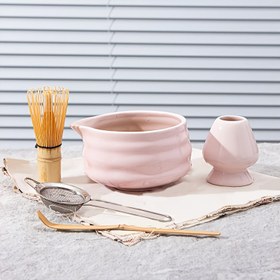 Resim 1 Set Japonca Matcha Seramik Çay Seti, Spout ve Whisk ile Pembe Kase, Ev veya Restoran Kullanımı İçin İdeal, Matcha Severler İçin Mükemmel Hediye, Noel, Cadılar Bayramı, Şükran Günü, Sevgililer Günü, Babalar Günü İçin Uygun 