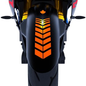 Resim Çınar Extreme 2 Adet Sport Motosiklet Çamurluk Floresan Turuncu Kask Sticker Çınar Extreme 
