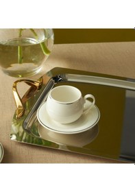 Resim Karaca Adile 6 Kişilik Double Kahve / Çay Fincan Takımı 130 Ml Beyaz 