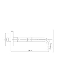 Resim Eca Duvardan Duş Başlığı Borusu Altın Renkli 102826798 