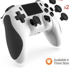 Resim Ps4 Kablosuz Oyun Kolu Bluetooth Joystick Ps4 Pc Uyumlu Çift Titreşimli Ergonomik Tasarımlı 