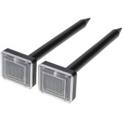 Resim Singree Güneş Enerjili 2'li Ses Dalgalı Bahçe Ve Tarla Fare Kovucu Seti - 400m² Koruma 