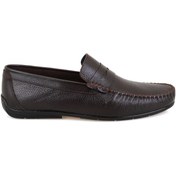 Resim Kelvin Kahve Erkek Deri Loafer 