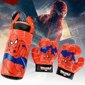 Resim Marvel Spider-Man Desenli Boks Eldivenleri, Boks Seti Kum Torbası, Aile Partisi Eğlencesi, Dövme ve Kıkırdağa Eğitim için Mükemmel, Kahraman Severler için İdeal Hediye 