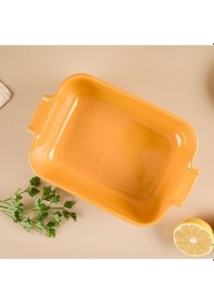 Resim Aryıldız Elissa 25 Cm D.dörtgen Fırın Kabı Sarı 