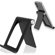 Resim Kaneed Evrensel 360 Derek Dönen Mat Doku Cep Telefonu - Tablet Stand Masaüstü Stand Siyah (Yurt Dışından) 