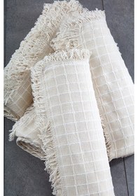 Resim %100 Pamuklu Buldan Işi Çekyat-Koltuk Örtüsü 180 x 180 