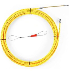 Resim Stellar Balık Bant Çektirme Duvar Hattı Geçirici Od 6mm Artı Olta Bağlantı Elemanı W/çelik Halat 50FT (15M) (Yurt Dışından) 