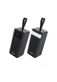 Resim 50.000 Mah Pd Hızlı Şarj Powerbank Dahili Kablolu Led Işıklı Powerbank-1510 BEYAZ 