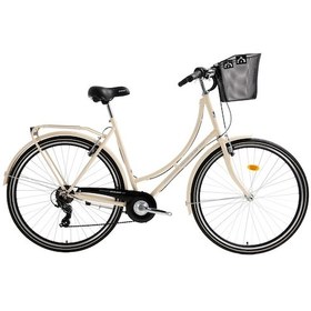 Resim Bisan Paradise Krem 28 Jant Şehir Bisikleti Sepetli 7 Vites Kadın Model Blc Çok Renkli 