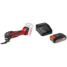Resim STOREMAX TP-MG 18 Li BL - Solo, Akülü Raspalama Makinesi ve Einhell 18V 2,5 Ah PXC Starter Kit (Başlangı 