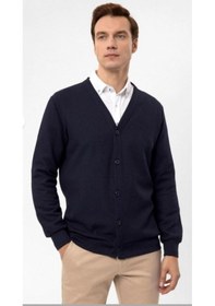 Resim Süvari Exculusive Smart Casual Düğmeli Hırka Lacivert 