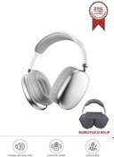 Resim Torima P9 Pro Max Beyaz Kablosuz 5.0 Mikrofonlu Sd Kart Girişli Aux Kablolu Bluetooth Kulaklık 