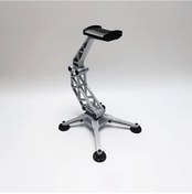 Resim Honeybeeshop Geometrix Donanım Gerektirmeyen Kulaklık Standı - Siyah Minimalist Masa Düzenleyici 