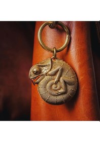 Resim Pirinç Mezura Hayvan Ayak 6ft 2 M Anahtarlık Ölçme Aracı Cha Meleon Mezura Çok Amaçlı Ölçme Aracı 