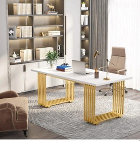 Resim Zizuva Tasarım Çalışma Ve Bilgisayar Masası Beyaz 