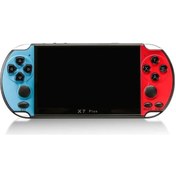 Resim Yaleker X7 Plus 5.1 İnç Hd Ekranlı 8gb Retro Oyun Konsolu - 10.000+ Oyun, Medya Çalar, E-kitap Okuyucu Mavi+kırmızı 