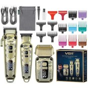 Resim VGR V-642 Profesyonel Saç Sakal Ense Elektrikli Tıraş Makinesi Seti 