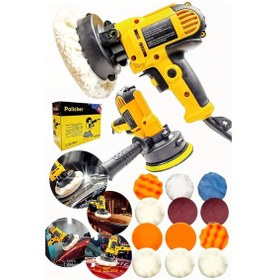 Resim Moonshop Set1 Profesyonel 15 Parça Set 125MM Zımpara Polisaj Makinesi 