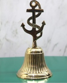 Resim Büro Ev Ofis Dekoru İçin Pirinç Yapım Çapalı El Çanı 